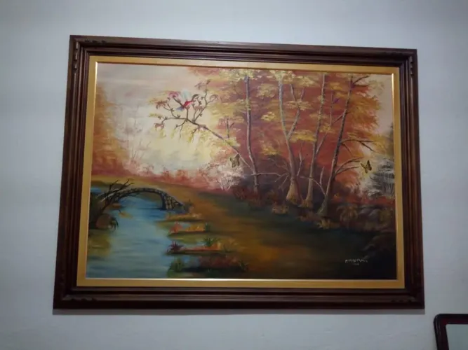 Quadro de parede grande, usado