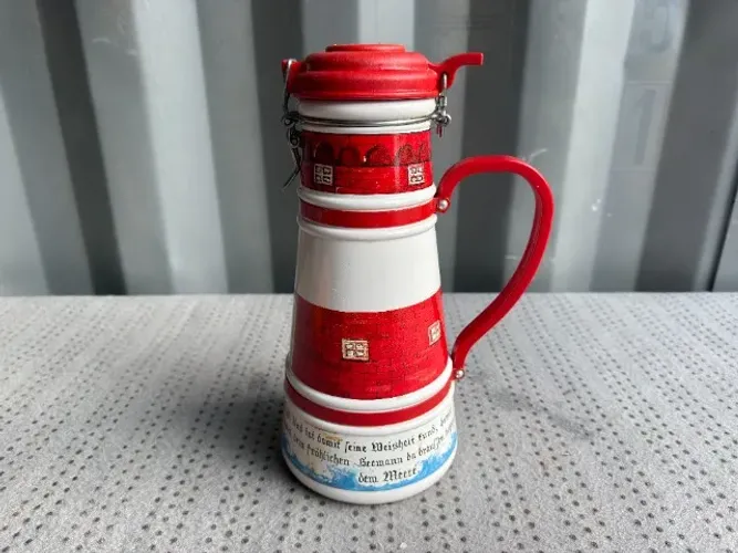 Caneca de cerveja vintage de cerâmica da marca alemã Altenmüns