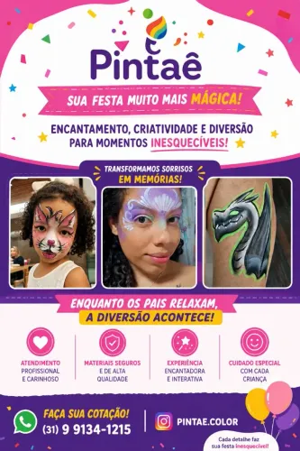 Pintura facial | Open Glitter Belo Horizonte