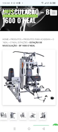 Estação de musculação profissional 