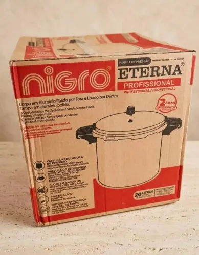 NOVO - PANELA DE PRESSÃO NIGRO 20L PROFISSIONAL
