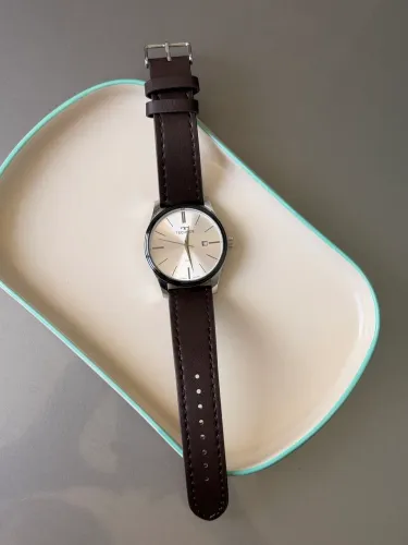 Relógio technos pulseira em couro