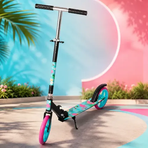 Patinete Infantil Adulto  2 Rodas Suporta Até 100kg Dobrável 