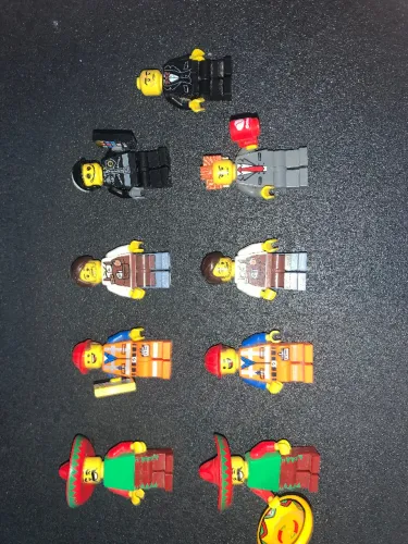 Lote 9 Minifiguras LEGO Originais - The LEGO Movie e City (Ler Descrição)