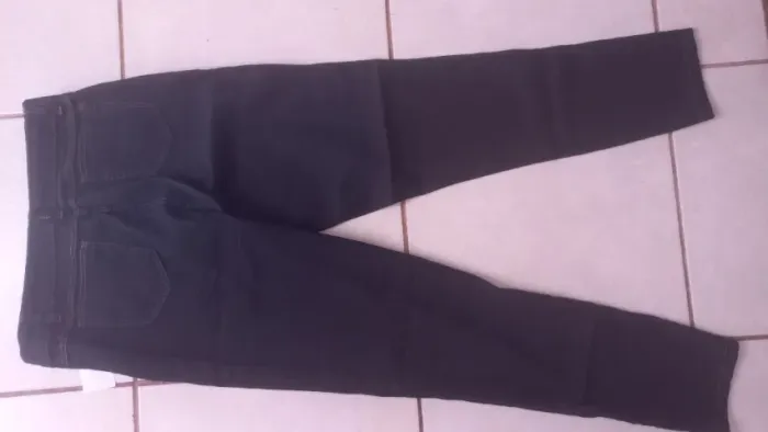 Calça Jeans Feminina Azul Escuro número 50 Cintura Alta
