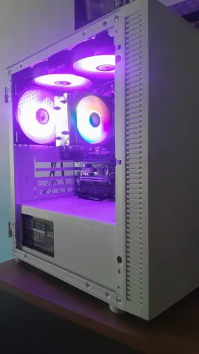 C GAMER I5 4460 | 8GB DDR3 | HD 500GB | FANS RGB | GABINETE BRANCO COM VIDRO