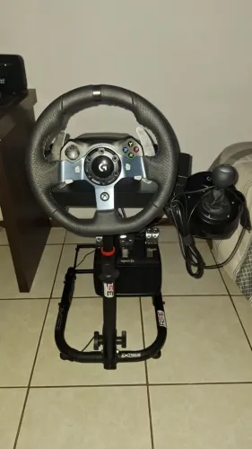 Logitech G920 + Cockpit Extreme + Câmbio Manual - Estado de Novo!