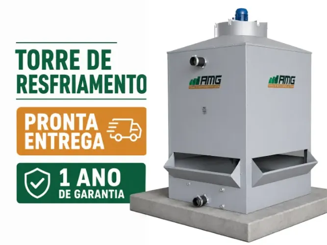 Torre de resfriamento de água AMG modelo 260 nova 60m³/h com garantia 1 ano Pronta entrega