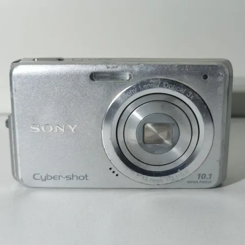 Câmera Digital Sony DSC-W180 10.1MP 3x Prata com Acessórios e Brinde