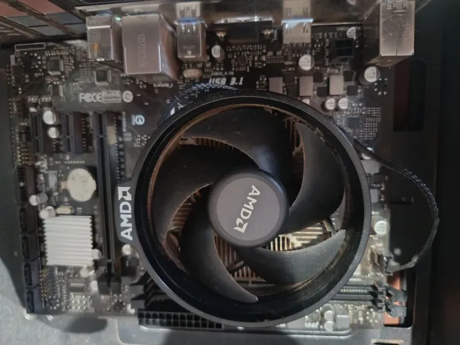 Kit placa mãe b320, processador Ryzen 5400g e cooler 