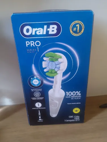 Escova elétrica oral b pro série 1 completo