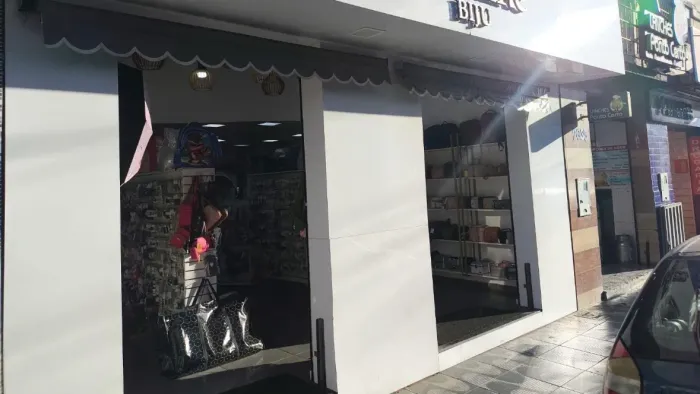 Loja montada próximo da Caixa Econômica