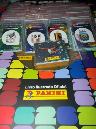 Kit estádio panini 2026 completo figurinhas para colar