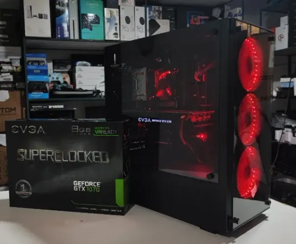 Pc gamer I7 8700, GTX 1070 8GB, M2 NVME 512GB, 16GB RAM, parcelo no cartão!