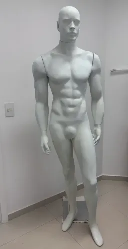 Manequim Masculino Corpo inteiro em Fibra - Altura 1.80 m