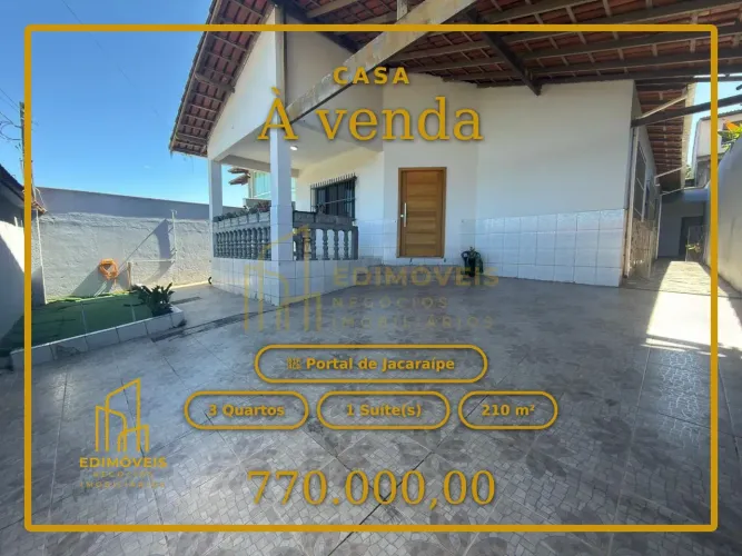Casa Confortável com 2 Vagas e Área Externa em Portal de Jacaraípe