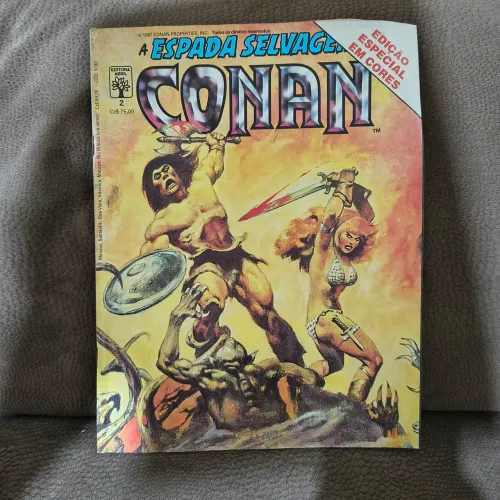 A ESPADA SELVAGEM DE CONAN: EDIÇÃO ESPECIAL EM CORES Nº 2 (1987) - A BARBÁRIE