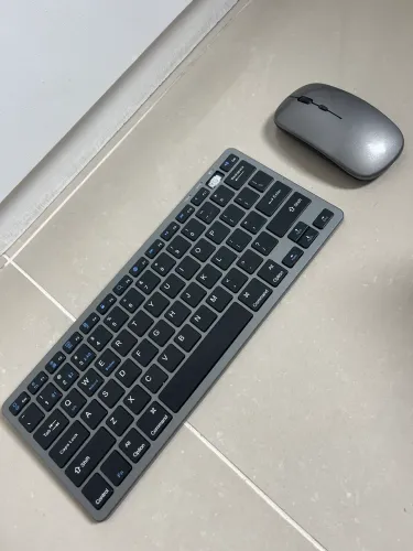 Kit Teclado e Mause Sem fio Bluetooth Conexão 2.4ghz Recarregável HK8860