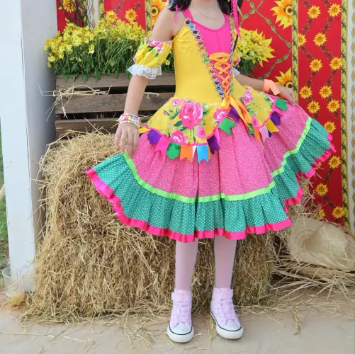 Vestido Junino Infantil