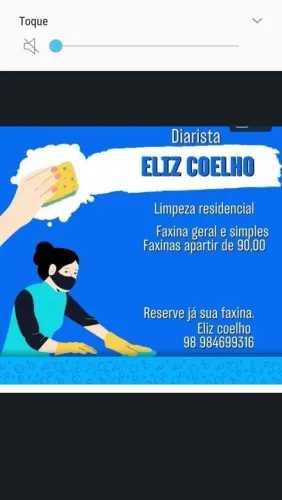 FAÇO FAXINA SÓ 130,00