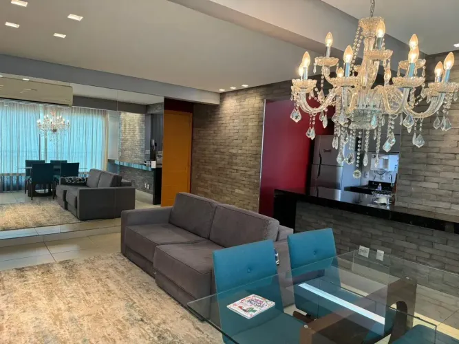 Alugo apartamento mobiliado com 79 m² com 3/4 no Setor Bueno - Goiânia - GO