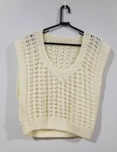 Colete de tricô Off-white