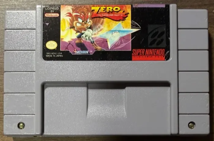 Zero The Kamikaze Squirrel Original SNES Super Nintendo 265