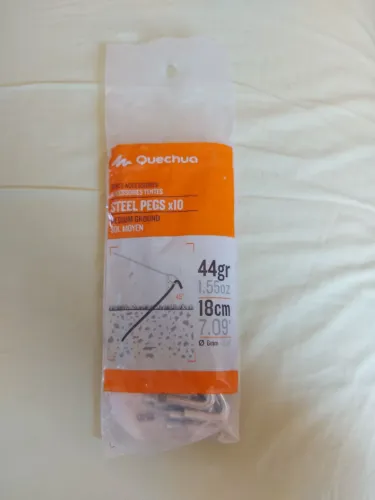 Estacas para barracas c/10 Quechua 18cm