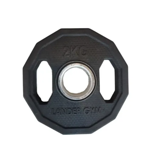 Anilha olímpica Dectagonal com anel em inox 2kg - R$ 40