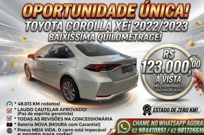 Toyota Corolla XEI 2.0 Flex 16V Aut. 2022