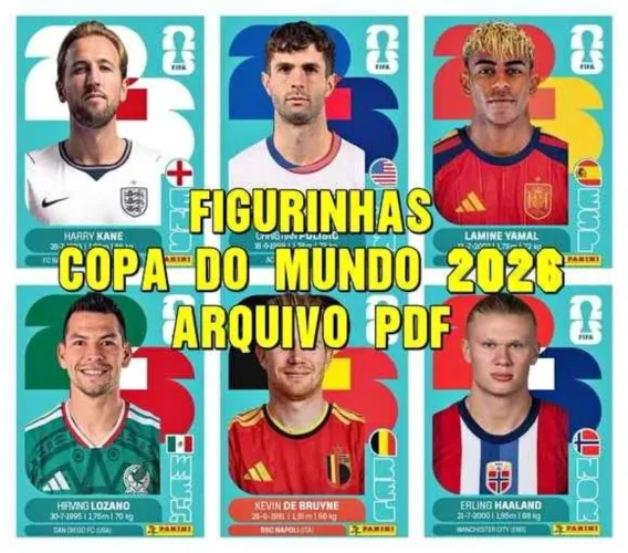 Figurinha da copa 2026 pdf