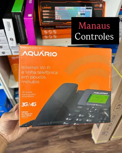 Telefone Rural Aquário 4G com função Roteador Wi-Fi ( Promoção )