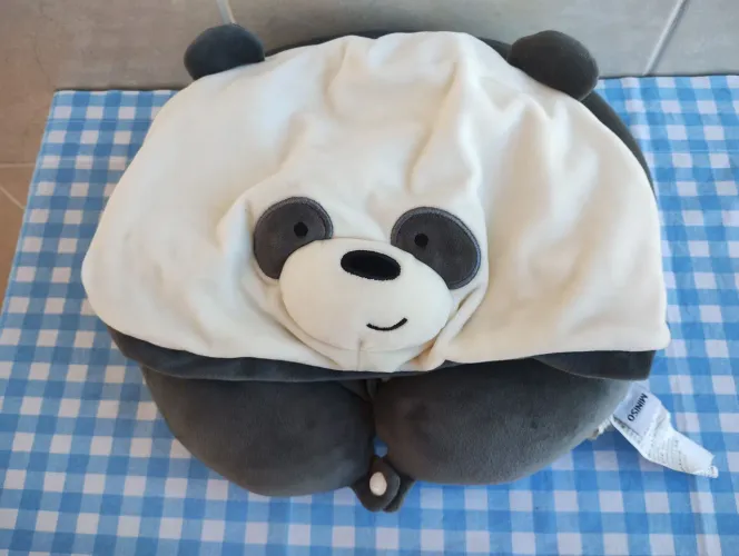Almofada de pescoço Miniso com capuz de veludo