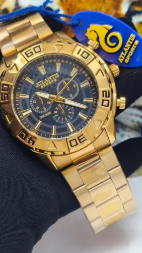 Relógio masculino novo original prova d'água luxo 