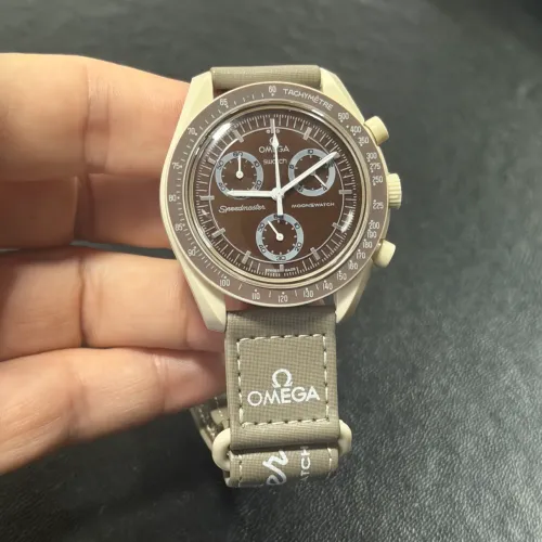 Relogio Omega Swatch - Missão Terra - Quartzo - Todo Funcional