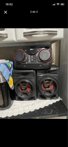 Caixe de som lg xbom mini system em ótimos estado