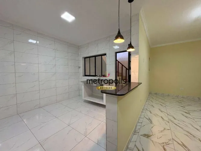 Casa com 2 dormitórios para alugar, 144 m² por R$ 3.500,00/mês - Centro - São Caetano do S