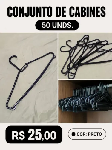 Conjunto de Cabides - 50 unds.