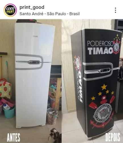 Envelopamento em geladeira personalizado