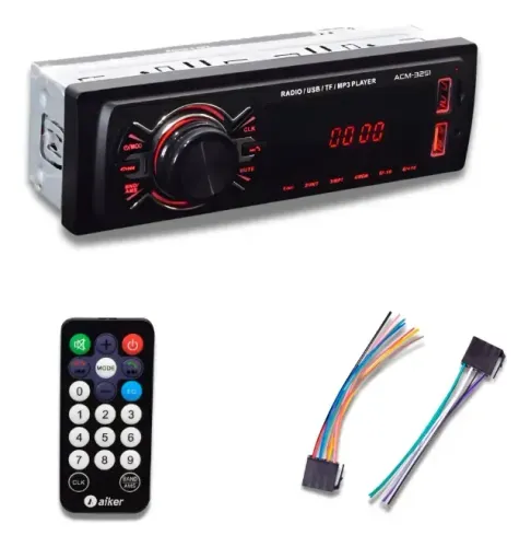 Rádio Mp3 Aiker Universal Bluetooth Fm Usb 1 Din