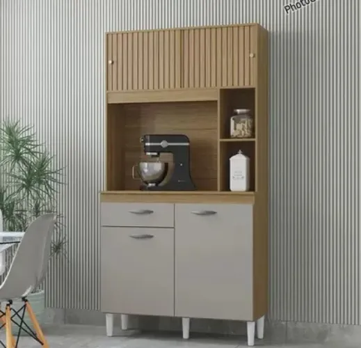 Armário de Cozinha Compacto Duda 90cm C/ Gaveta Novo na Caixa, Frete Grátis!