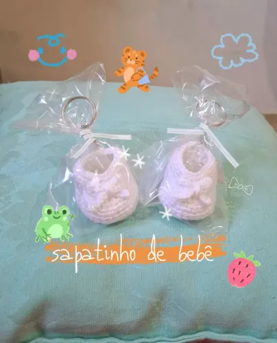 Sapatinho de bebê crochê 