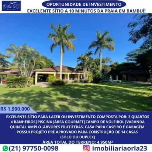 BAMBUÍ, ORLA 23 IMOBILIÁRIA VENDE! Excelente sítio para investimento em Bambuí!