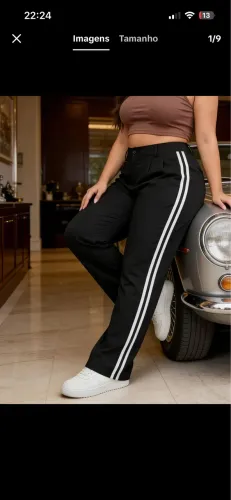 Calça pantalona plus size