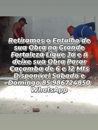 Caçamba Materiais pra sua Construção e Retirada de Entulhos em Obras Ligue Já 
