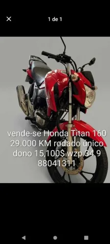 Moto Honda 160