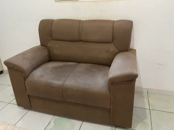 Sofá 2 lugares e rack