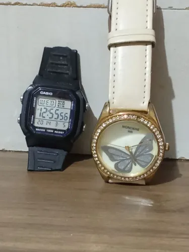Relógio lote Mondaine feminino Casio masculino