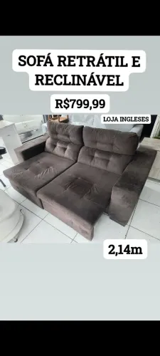 SOFÁ RETRÁTIL E RECLINÁVEL
