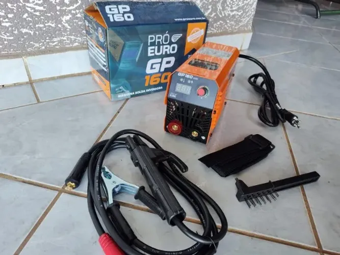 máquina de solda de 160 amperes da pro euro